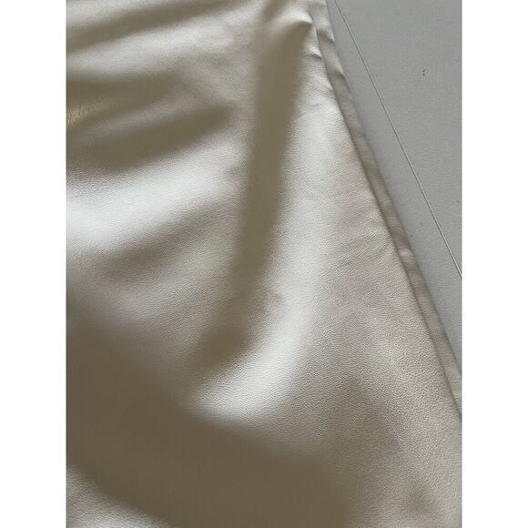 Mother Super Swooner Faux Leather Cream Ivory Skinny Pants Size‎ 34 NWT - Picture 15 of 15